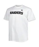 Men's Fanatics White Las Vegas Raiders Big and Tall Hometown Collection Hot Shot T-shirt