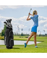 Costway Ladies Womens Complete Golf Clubs Set 10 Pieces Includes Alloy Driver