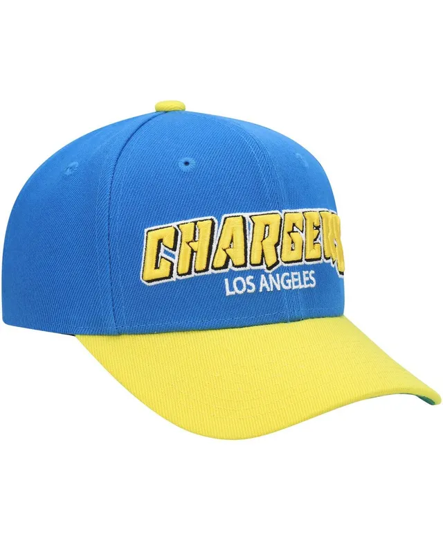 Youth Mitchell & Ness Gold/Powder Blue Los Angeles Chargers Spiral Snapback  Hat