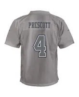 Big Boys Nike Dak Prescott Gray Dallas Cowboys Atmosphere Game Jersey