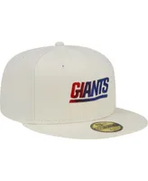 Men's New Era Cream York Giants Chrome Dim 59FIFTY Fitted Hat