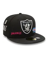 Men's New Era Black Las Vegas Raiders Historic Champs 59FIFTY Fitted Hat