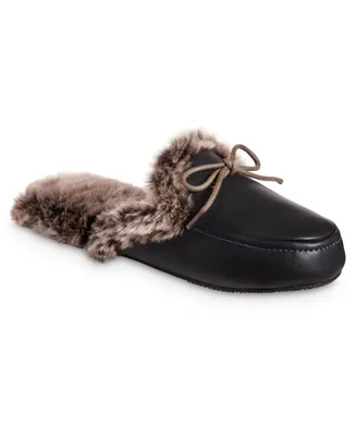 Isotoner Signature Women's Faux Leather Vivienne Scuff Slippers
