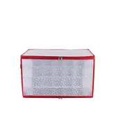 Simplify 112-Count Ornament Organizer in Red