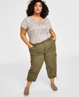 Style & Co Plus Cargo Capri Pants, Exclusively at Macy's