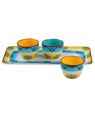 Euro Ceramica Zanzibar Appetizer Serving Set