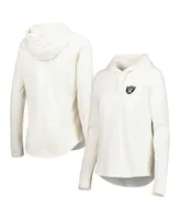 Women's Tommy Bahama Cream Las Vegas Raiders Ashby Isles Jersey Pullover Hoodie