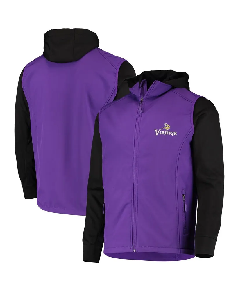 Men's Dunbrooke Purple, Black Minnesota Vikings Alpha Full-Zip Jacket