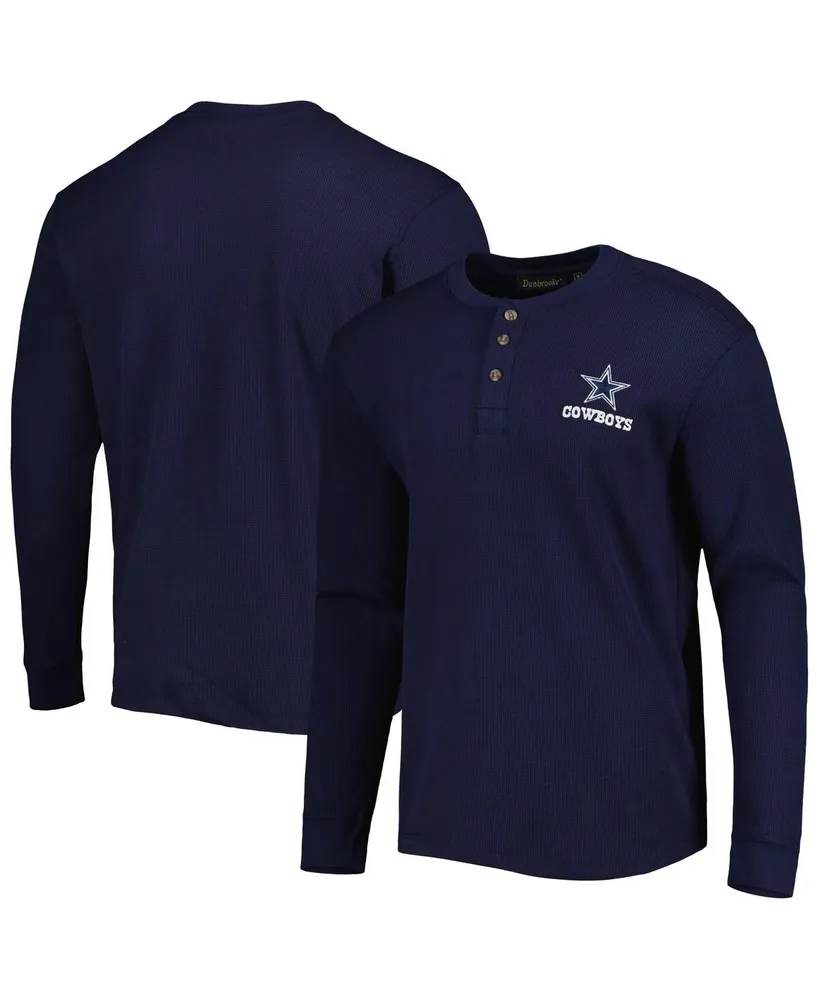 Men's Navy Dunbrooke Maverick Thermal Henley Long Sleeve T-shirt