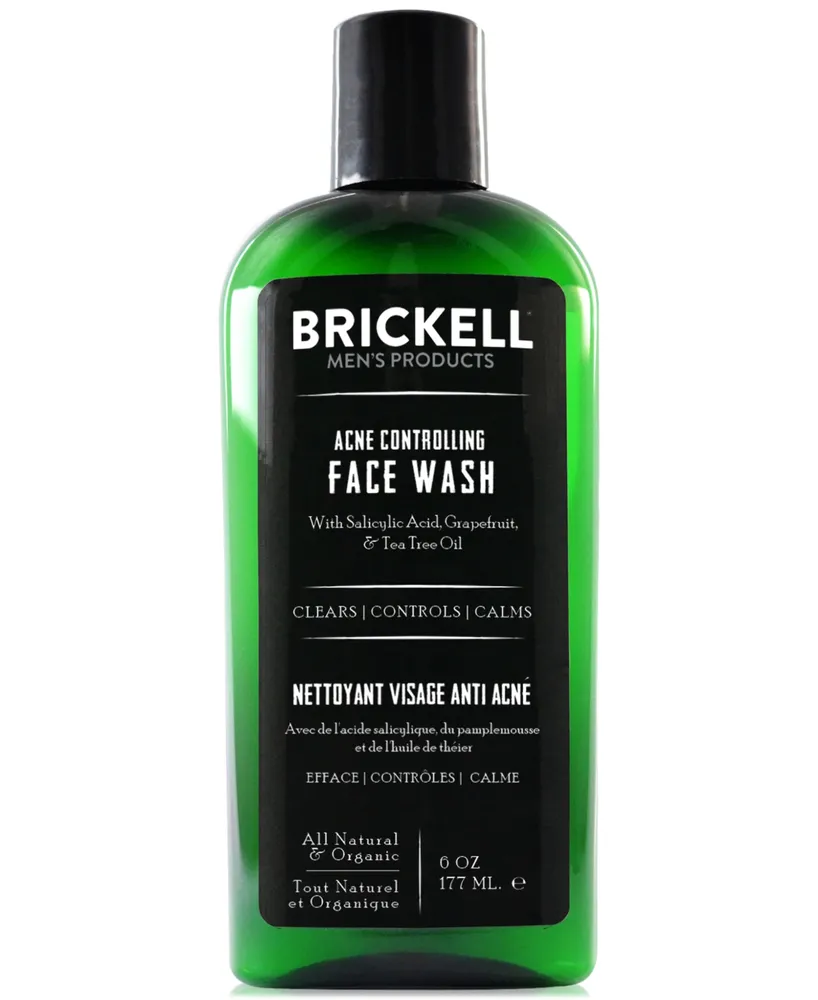 Brickell Men's Products Acne Controlling Face Wash, 6 oz.