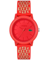 Lacoste Women's 12.12 Chinese New Year Red Silicone Strap Watch 36mm