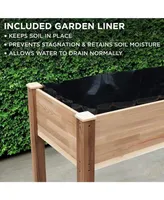 Jumbl Raised Garden Bed, Elevated Herb Garden Planter for Patio & More