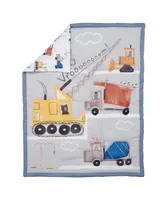 Bedtime Originals Construction Zone 3-Piece Trucks Nursery Baby Crib Bedding Set