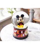 Silver Buffalo Disney Mickey Mouse Light-Up Snow Globe with Swirling Glitter Display Piece Decoration | Home Decor for Kids Room Essentials | Precious