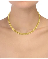 Panther Link 18" Chain Necklace in 14k Gold