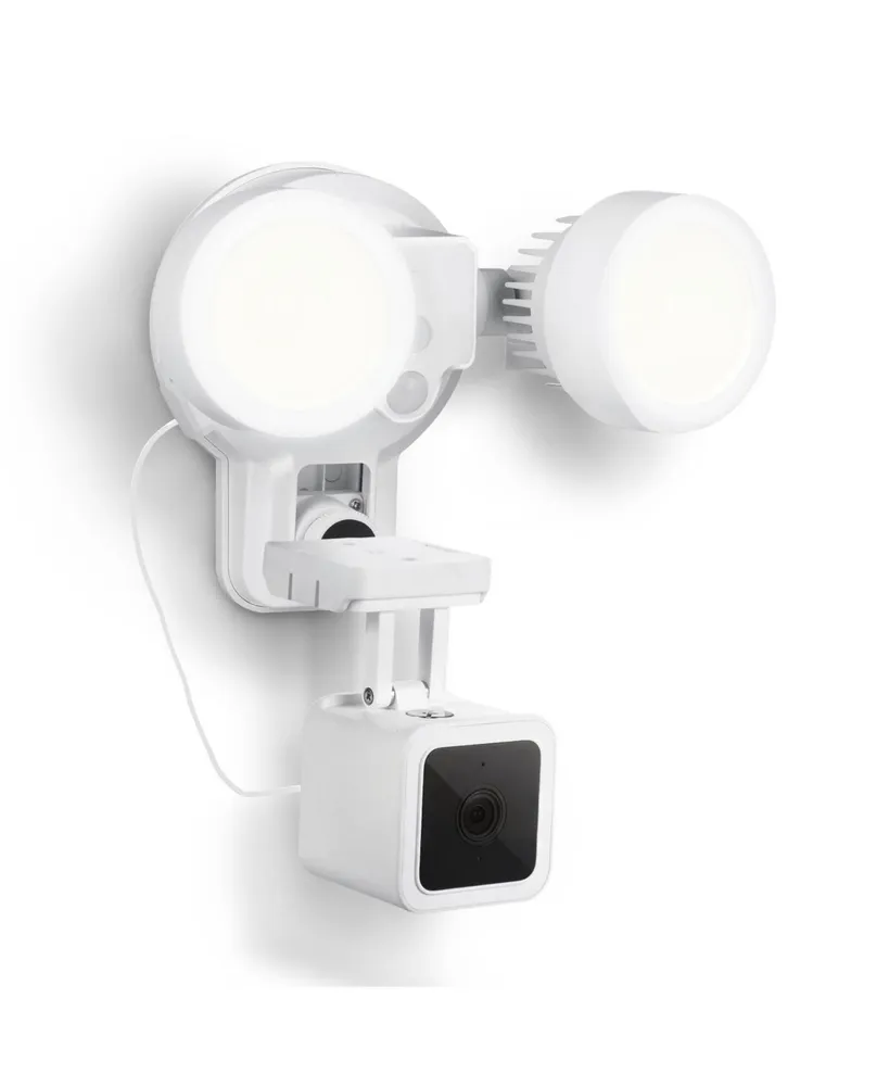 Wasserstein 3-in-1 Wired Floodlight, Charger and Mount for Wyze Cam V3 - 2000 lumens Powerful Floodlight (White) (Camera Not Included)