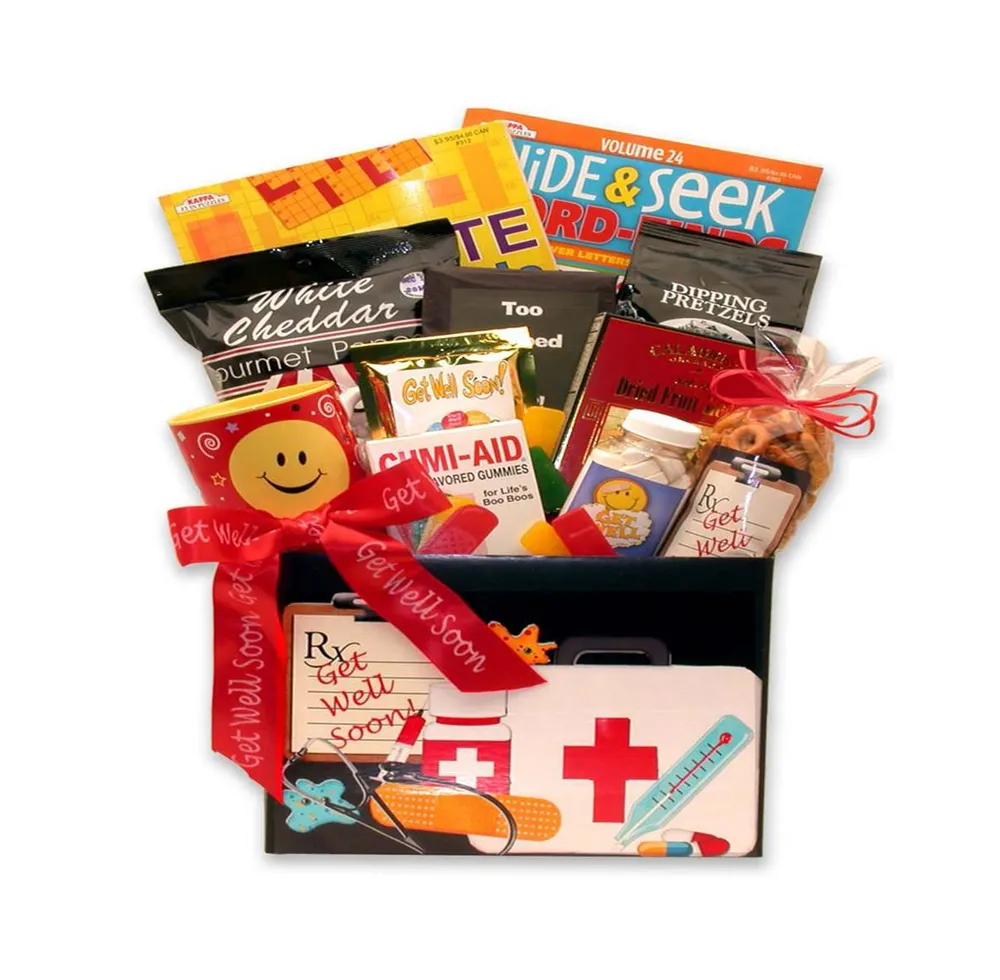 Gbds Doctor's Orders Get Well Gift Box - get well soon gifts for women-get well soon gifts for men - 1 Basket
