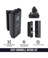 Wasserstein 30° to 55° Horizontal Wedge Wall Mount for Eufy Security Video Doorbell Wired Version & Eufy Security Video Doorbell Battery Ver