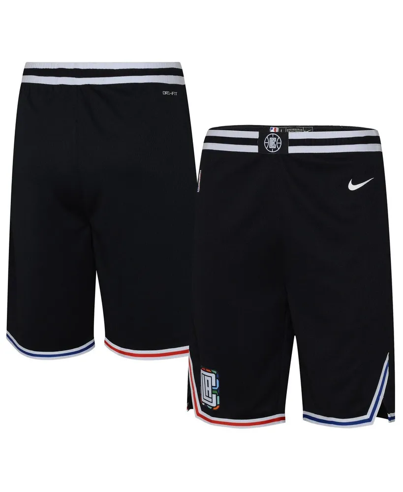 Big Boys Jordan Black La Clippers 2022/23 City Edition Swingman Shorts