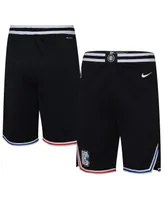 Big Boys Jordan Black La Clippers 2022/23 City Edition Swingman Shorts