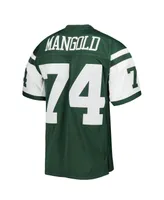 Men's Mitchell & Ness Nick Mangold Green New York Jets 2006 Legacy Replica Jersey