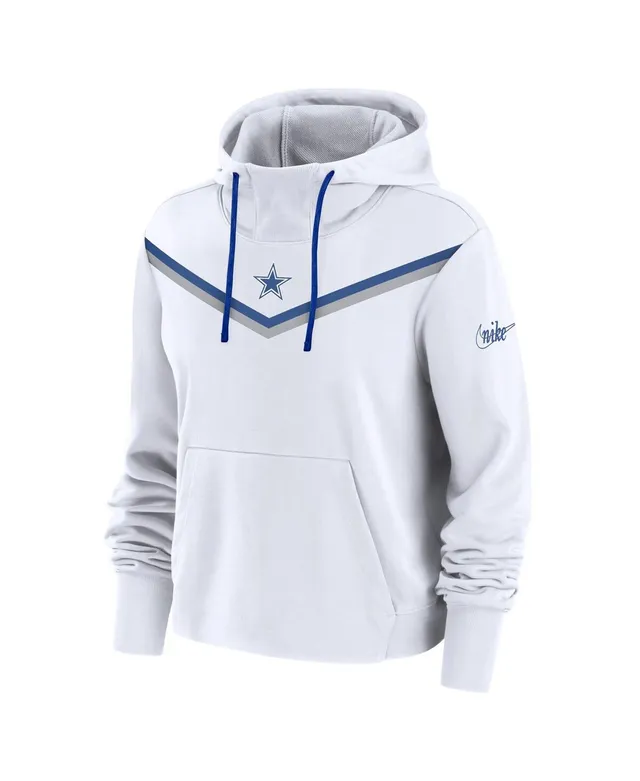 Women's Nike Royal Indianapolis Colts Sideline Stack Performance Pullover Hoodie Size: Large