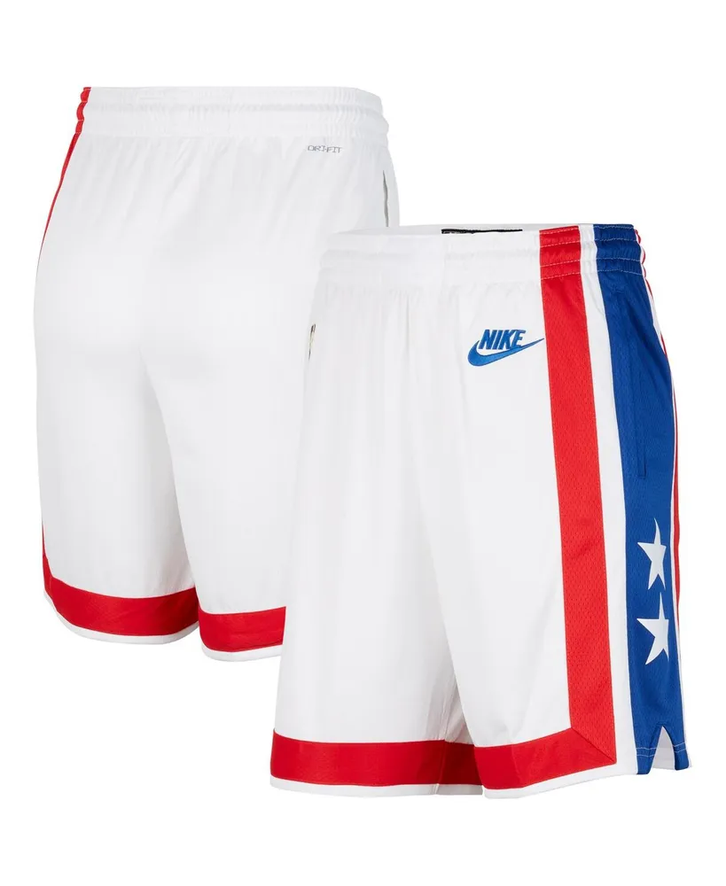 Men's Nike White, Blue Brooklyn Nets 2022/23 Classic Edition Swingman Performance Shorts