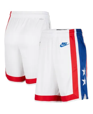 Men's Nike White, Blue Brooklyn Nets 2022/23 Classic Edition Swingman Performance Shorts