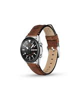 Timberland Unisex Barnesbrook Brown Genuine Leather Universal Smart Watch Strap 22mm