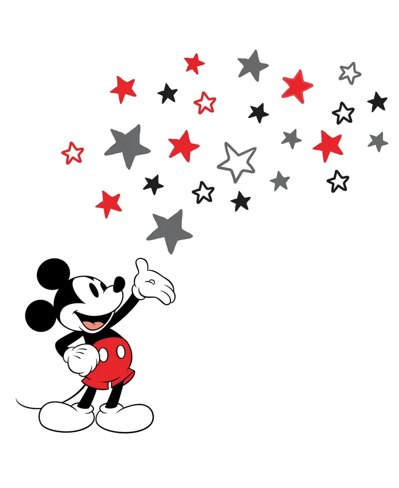 Lambs & Ivy Disney Baby Magical Mickey Mouse Wall Decals - Gray/Red