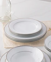 Noritake Regina Platinum Set of 4 Dinner Plates, Service For 4