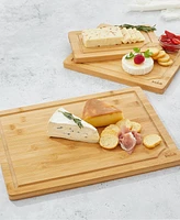 JoyJolt Bamboo 3 Piece Cutting Board Set