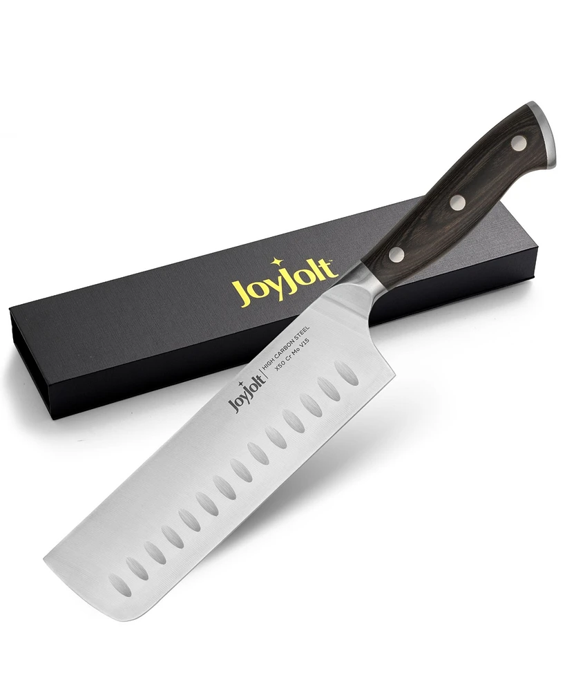 7" JoyJolt Nakiri Knife High Carbon Steel Kitchen Knife