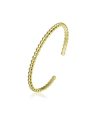 Rachel Glauber Ra 14K Gold Plated Cuff Bracelet
