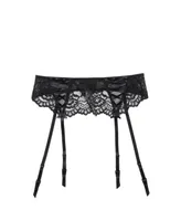 Adore Me Plus Size Enny Garter Garter Belt Lingerie