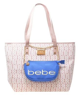 bebe Women's James Tote Bag, 2 Piece