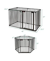 6 Panel Baby Safe Metal Gate Play Yard