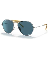 Ray-Ban Unisex Titanium Polarized Sunglasses, RB8063