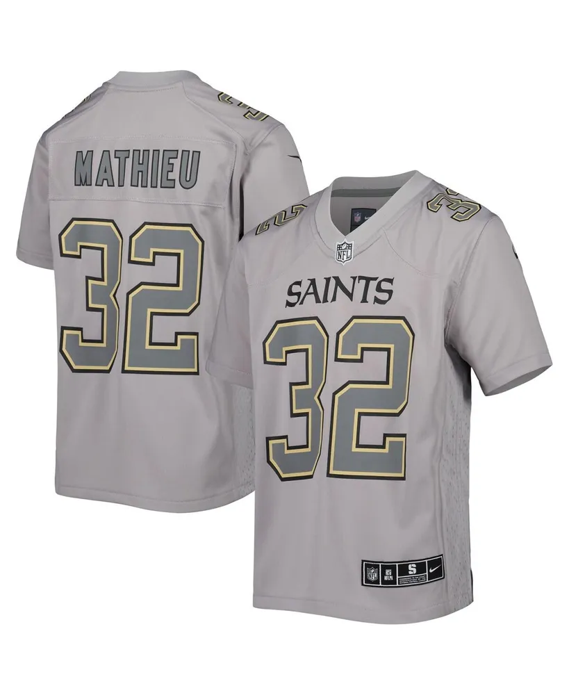 Big Boys and Girls Nike Tyrann Mathieu Gray New Orleans Saints Atmosphere Game Jersey