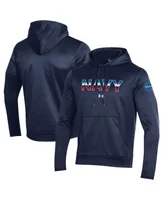 Men's Under Armour Navy Navy Midshipmen 2022 Special Games Nasa Pullover Hoodie