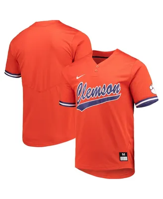 Men's and Women's Nike Orange Clemson Tigers Two-Button Replica Softball Jersey