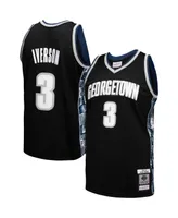 Men's Mitchell & Ness Allen Iverson Black Georgetown Hoyas Player Swingman Jersey