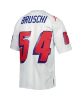 Men's Mitchell & Ness Tedy Bruschi White New England Patriots 1996 Legacy Replica Jersey