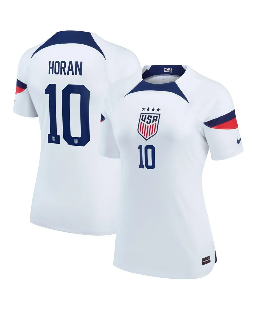 Women's Nike Lindsey Horan White Uswnt 2022/23 Home Breathe Stadium Replica Player Jersey