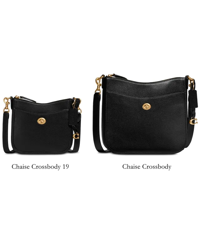 Coach Cross Grain Leather Mini ID Skinny Purse, Black at John Lewis &  Partners