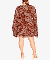 City Chic Women's Paisley Dress