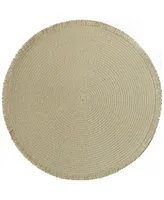 Benson Mills Fringed Round Placemat, Set of 4