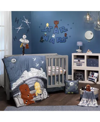 Lambs & Ivy Star Wars Signature Millennium Falcon 3-Piece Baby Crib Bedding Set