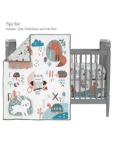 Bedtime Originals Animal Alphabet 3-Piece Infant Nursery Baby Crib Bedding Set