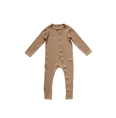 Baby Boy and Baby Girl Organic Cotton Ribbed Pajama